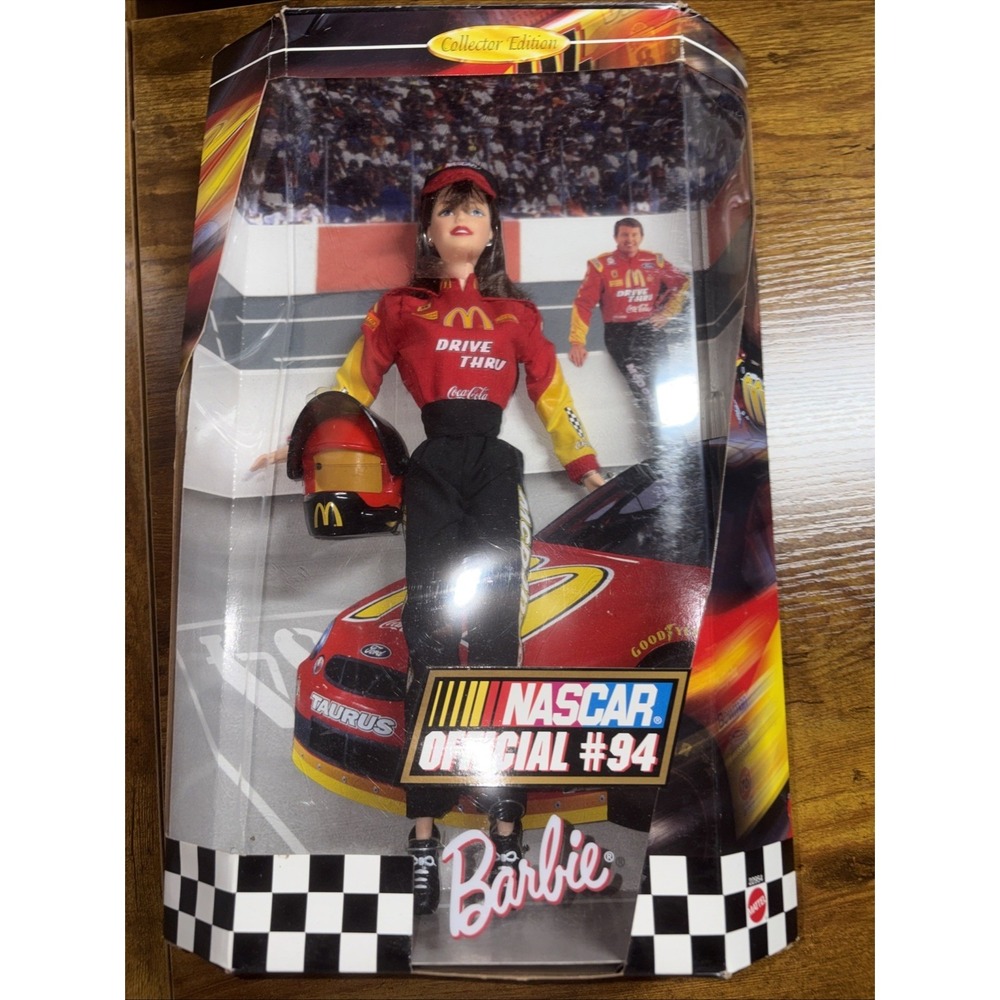 NASCAR Official #94 Barbie 1999 Doll Non Mint Box NRFB 22954 Collectors Edition